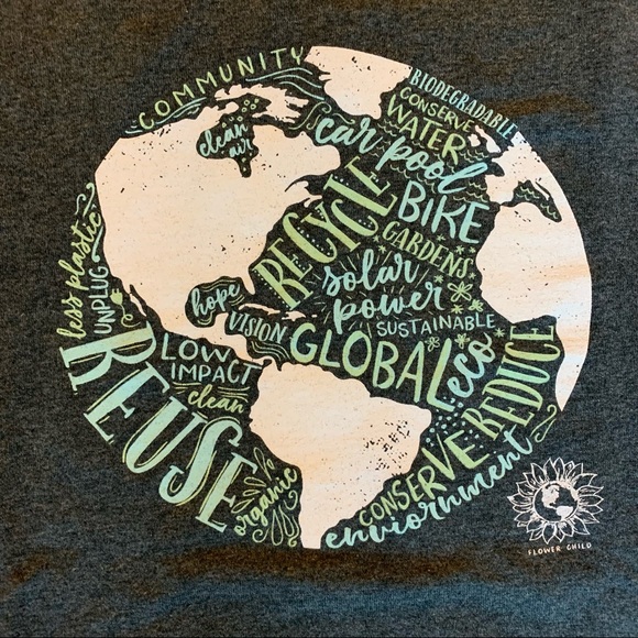 Save the Earth, tree hugger, environmental message t-shirt, unisex, medium - Picture 2 of 6